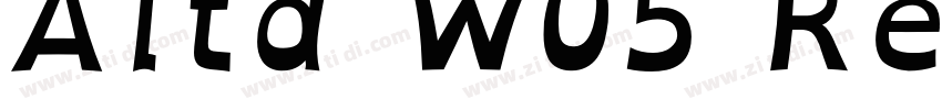 Alta W05 Regular字体转换